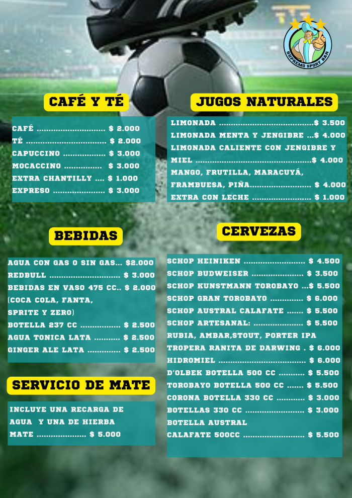 Bebidas, Cafetería, Jugos, Té Y Cervezas