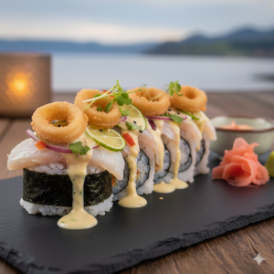 Roll de Calamar Acevichado